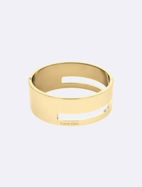 Bracelet rigide sculptural à charnière