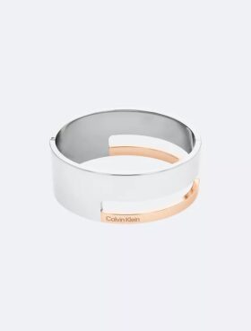 Bracelet rigide sculptural à charnière