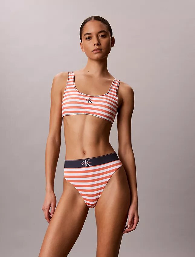 Bralette de bain à monogramme graphique Bralette de bain à monogramme graphique
