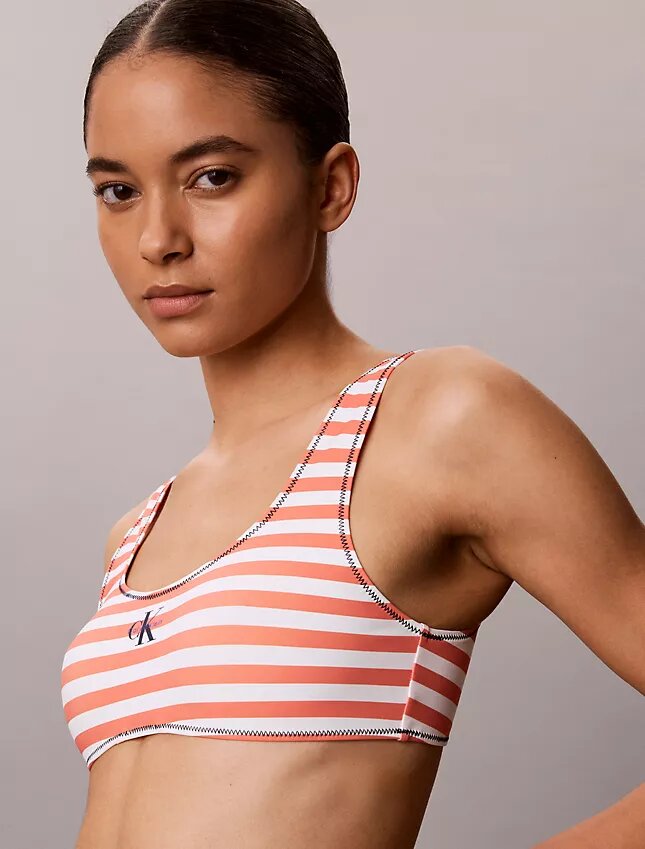 Bralette de bain à monogramme graphique Bralette de bain à monogramme graphique
