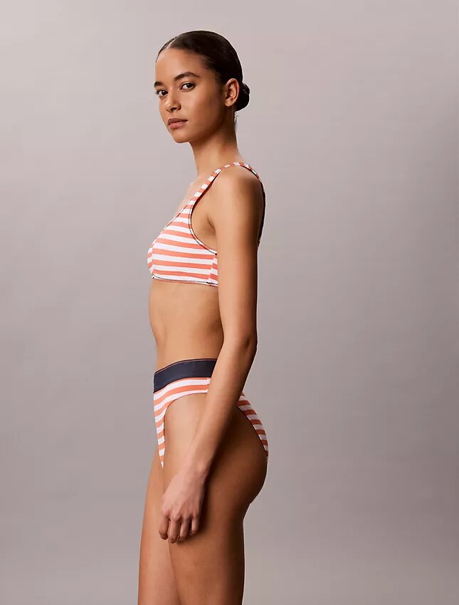 Bralette de bain à monogramme graphique Bralette de bain à monogramme graphique