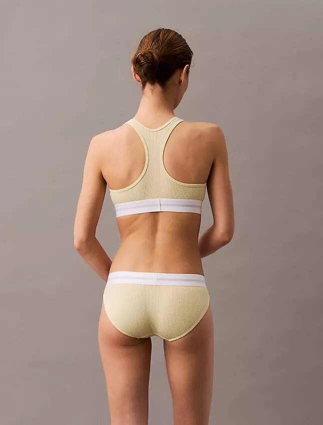 Bralette en coton Modal Stretch côtelé, légèrement doublée Bralette en coton Modal Stretch côtelé, légèrement doublée
