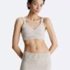 Bralette en laine mélangée côtelée Bralette en laine mélangée côtelée