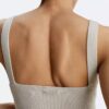 Bralette en laine mélangée côtelée Bralette en laine mélangée côtelée