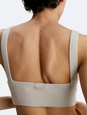 Bralette en laine mélangée côtelée