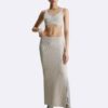 Bralette en laine mélangée côtelée Bralette en laine mélangée côtelée