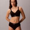 Bralette en microfibre extensible à motif Monogram, légèrement doublée Bralette en microfibre extensible à motif Monogram, légèrement doublée