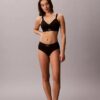 Bralette en microfibre extensible à motif Monogram, légèrement doublée Bralette en microfibre extensible à motif Monogram, légèrement doublée