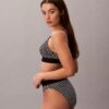 Bralette en microfibre extensible à motif Monogram, légèrement doublée Bralette en microfibre extensible à motif Monogram, légèrement doublée