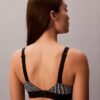 Bralette en microfibre extensible à motif Monogram, légèrement doublée Bralette en microfibre extensible à motif Monogram, légèrement doublée