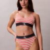 Bralette extensible en Microfiber à monogramme graphique, Unlined Bralette extensible en Microfiber à monogramme graphique, Unlined