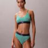 Bralette extensible en Microfiber à monogramme graphique, Unlined Bralette extensible en Microfiber à monogramme graphique, Unlined