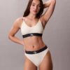 Bralette extensible en Microfiber à monogramme graphique, Unlined Bralette extensible en Microfiber à monogramme graphique, Unlined