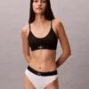 Bralette extensible en Microfiber à monogramme graphique, Unlined Bralette extensible en Microfiber à monogramme graphique, Unlined
