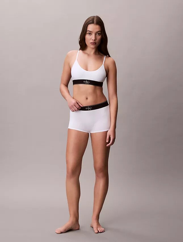 Bralette extensible en Microfiber à monogramme graphique, Unlined Bralette extensible en Microfiber à monogramme graphique, Unlined