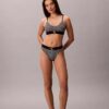 Bralette extensible en Microfiber à monogramme graphique, Unlined Bralette extensible en Microfiber à monogramme graphique, Unlined