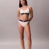 Bralette extensible en Microfiber à monogramme graphique, Unlined Bralette extensible en Microfiber à monogramme graphique, Unlined