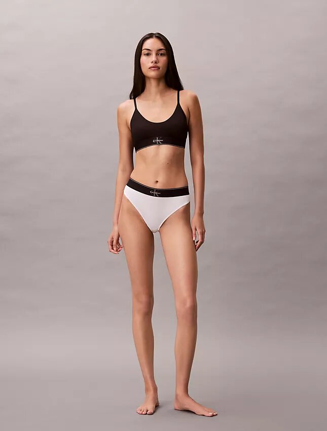 Bralette extensible en Microfiber à monogramme graphique, Unlined Bralette extensible en Microfiber à monogramme graphique, Unlined