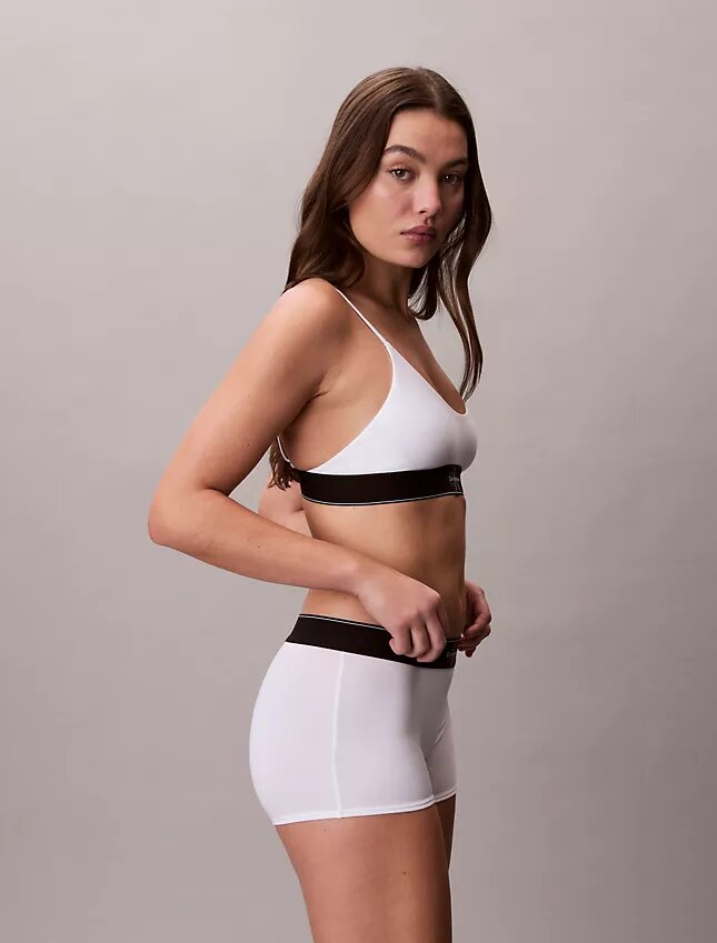 Bralette extensible en Microfiber à monogramme graphique, Unlined Bralette extensible en Microfiber à monogramme graphique, Unlined