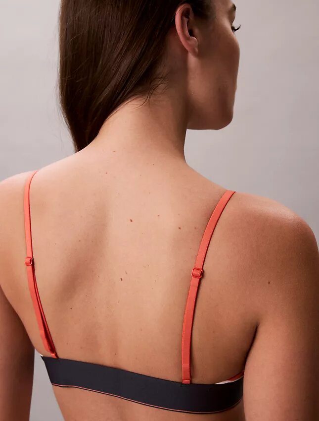 Bralette extensible en Microfiber à monogramme graphique, Unlined Bralette extensible en Microfiber à monogramme graphique, Unlined