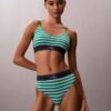 Bralette extensible en Microfiber à monogramme graphique, Unlined Bralette extensible en Microfiber à monogramme graphique, Unlined