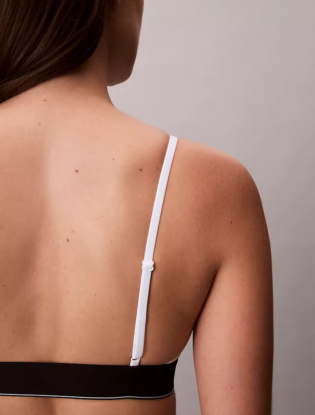 Bralette extensible en Microfiber à monogramme graphique, Unlined Bralette extensible en Microfiber à monogramme graphique, Unlined