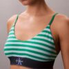 Bralette extensible en Microfiber à monogramme graphique, Unlined Bralette extensible en Microfiber à monogramme graphique, Unlined