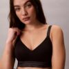 Bralette Icon en coton et Modal métallisé, légèrement doublée