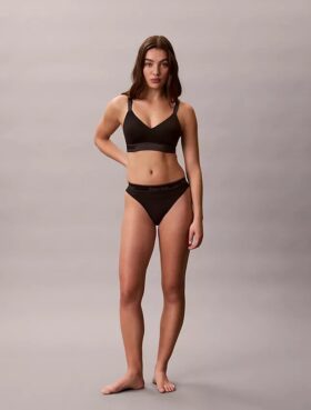 Bralette Icon en coton et Modal métallisé, légèrement doublée