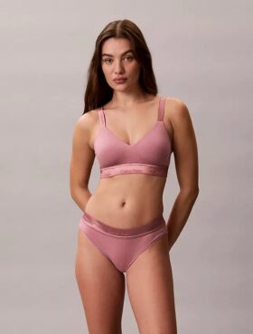 Bralette Icon en coton et Modal métallisé, légèrement doublée