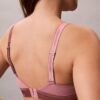 Bralette Icon en coton et Modal métallisé, légèrement doublée