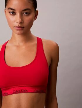 Bralette Icon en coton et Modal métallisé, Unlined