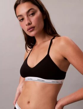 Bralette légèrement doublée en coton et Modal