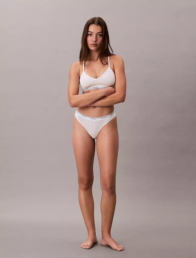 Bralette légèrement doublée en coton et Modal Bralette légèrement doublée en coton et Modal
