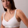 Bralette rembourrée sans armatures en coton et Modal