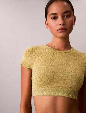Bralette T-shirt légèrement doublée en Cotton Stretch Icon