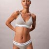 Bralette triangle de grossesse Icon en coton et Modal, légèrement doublée