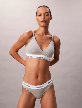 Bralette triangle de grossesse Icon en coton et Modal, légèrement doublée