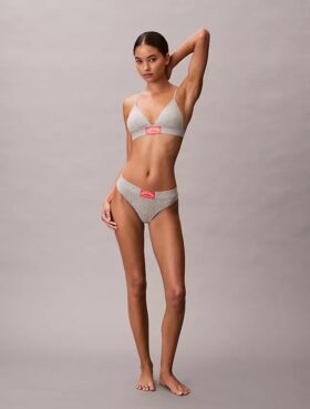Bralette triangle Heritage Classic en Cotton Stretch légèrement doublée