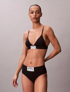 Bralette triangle Heritage Classic en Cotton Stretch légèrement doublée
