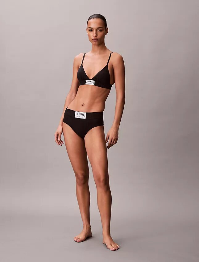 Bralette triangle Heritage Classic en Cotton Stretch légèrement doublée Bralette triangle Heritage Classic en Cotton Stretch légèrement doublée