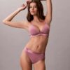 Bralette triangle Icon en coton et Modal métallisé, légèrement doublée