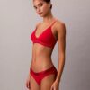 Bralette triangle Icon en coton et Modal métallisé, légèrement doublée