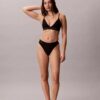 Bralette triangle Icon en coton et Modal métallisé, légèrement doublée