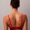 Bralette triangle Icon en coton et Modal métallisé, légèrement doublée