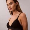 Bralette triangle Icon en coton et Modal métallisé, légèrement doublée