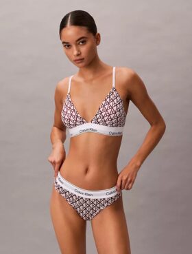 Bralette triangle légèrement doublée en coton et Modal Icon