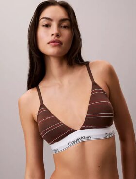 Bralette triangle légèrement doublée en coton et Modal Icon