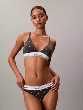Bralette triangle légèrement doublée en coton et Modal Icon