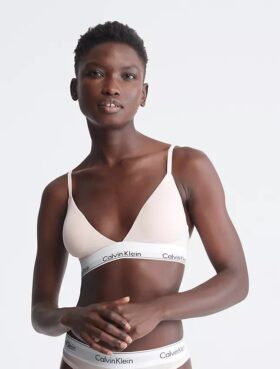 Bralette triangle légèrement doublée en coton Modal Icon